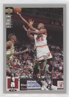 1994-95 Upper Deck Collector's Choice - [Base] - Silver Signature #41 - Glen Rice [EX to NM]