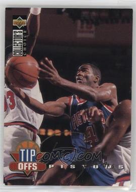 1994-95 Upper Deck Collector's Choice International - [Base] - French Gold Signature #173 - Tip Offs - Joe Dumars [EX to NM]
