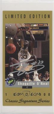 1994 Classic Signature Series - [Base] #SS1 - Shaquille O'Neal /24900 [EX to NM]