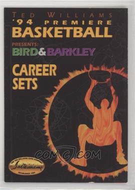 1994 Classic Ted Williams Card Company - Promos #LBCB - Bird & Barkley Career Sets Info Card