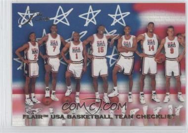 1994 Flair USA Basketball - [Base] #119 - Checklist - USA Basketball Team