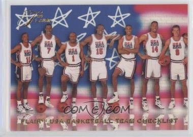 1994 Flair USA Basketball - [Base] #119 - Checklist - USA Basketball Team