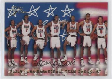 1994 Flair USA Basketball - [Base] #119 - Checklist - USA Basketball Team