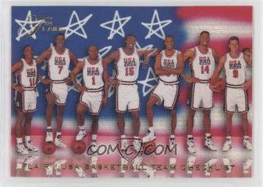 1994 Flair USA Basketball - [Base] #119 - Checklist - USA Basketball Team