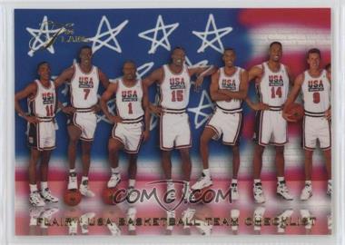 1994 Flair USA Basketball - [Base] #119 - Checklist - USA Basketball Team
