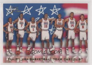 1994 Flair USA Basketball - [Base] #119 - Checklist - USA Basketball Team