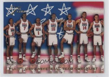 1994 Flair USA Basketball - [Base] #119 - Checklist - USA Basketball Team