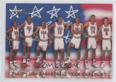 1994 Flair USA Basketball - [Base] #119 - Checklist - USA Basketball Team