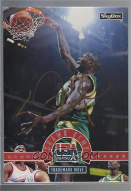 1994 Skybox USA Basketball - [Base] - Autographs #17 - Shawn Kemp