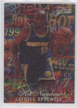 1995-96 Flair - Hot Numbers #14 - Latrell Sprewell