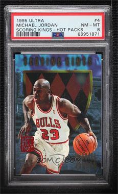 1995-96 Fleer Ultra - Scoring Kings - Hot Packs #4 - Michael Jordan [PSA 8 NM‑MT]