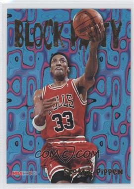 1995-96 NBA Hoops - Block Party #3 - Scottie Pippen