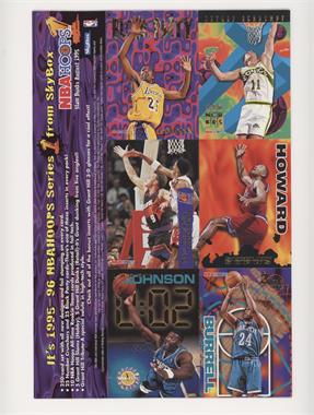 1995-96 NBA Hoops - Uncut Promo Sheet #_JSMHBJ - Eddie Jones, Detlef Schrempf, Dan Majerle, Juwan Howard, Scott Burrell, Larry Johnson