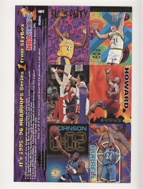 1995-96 NBA Hoops - Uncut Promo Sheet #_JSMHBJ - Eddie Jones, Detlef Schrempf, Dan Majerle, Juwan Howard, Scott Burrell, Larry Johnson