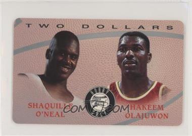 1995-96 Score Board Phone Cards - Hobby Only #SOHO - Shaquille O'Neal, Hakeem Olajuwon /862