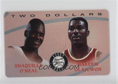 1995-96 Score Board Phone Cards - Hobby Only #SOHO - Shaquille O'Neal, Hakeem Olajuwon /862