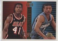 Glen Rice, Tyrone Bogues [EX to NM]