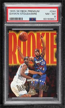 1995-96 Skybox Premium - [Base] #244 - Damon Stoudamire [PSA 8 NM‑MT]