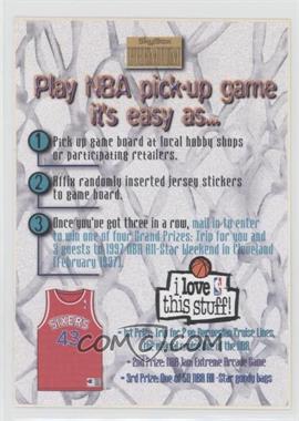 1995-96 Skybox Premium - NBA Pick-Up Game Entry #20 - Philadelphia 76ers