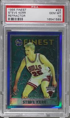 1995-96 Topps Finest - [Base] - Refractor #22 - Steve Kerr [PSA 10 GEM MT]