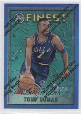 1995 96 Topps Finest Base Refractor 69 Tony Dumas