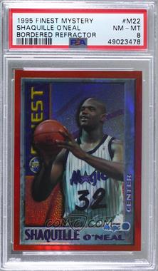 1995-96 Topps Finest - Test Issue Mystery Finest - Border Refractor #M22 - Shaquille O'Neal [PSA 8 NM‑MT]