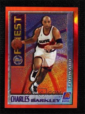 1995-96 Topps Finest - Test Issue Mystery Finest - Border Refractor #M6 - Charles Barkley