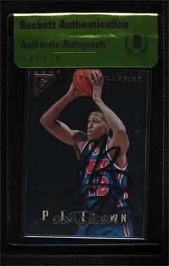 1995-96 Topps Gallery - [Base] #129 - The Classics - P.J. Brown [BAS Beckett Auth Sticker]