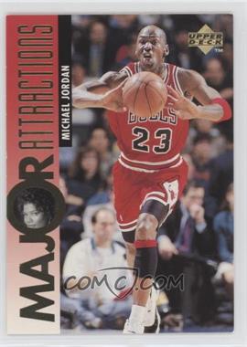 1995-96 Upper Deck - [Base] #341 - Major Attractions - Michael Jordan, Queen Latifah