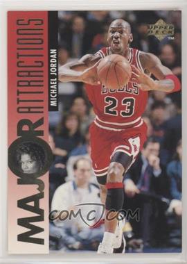 1995-96 Upper Deck - [Base] #341 - Major Attractions - Michael Jordan, Queen Latifah