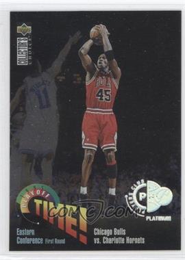 1995-96 Upper Deck Collector's Choice - [Base] - Platinum Player's Club #353 - Eastern Conference First Round - Bulls vs. Hornets