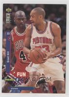 Grant Hill (Guarded by Michael Jordan) [Good to VG‑EX]