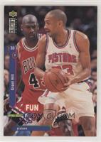 Grant Hill (Guarded by Michael Jordan) [EX to NM]