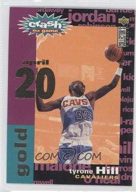 1995-96 Upper Deck Collector's Choice - Crash the Game Redemption Assists/Rebounds - Gold #C29.3 - Tyrone Hill (April 20)