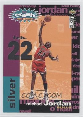 1995-96 Upper Deck Collector's Choice - Crash the Game Redemption Assists/Rebounds - Silver #C1.2 - Michael Jordan (February 22)