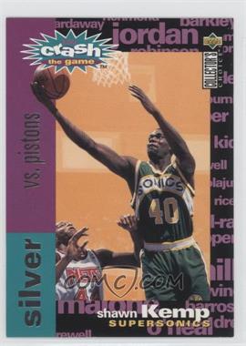 1995-96 Upper Deck Collector's Choice - Crash the Game Redemption Scoring - Silver #C21.1 - Shawn Kemp (vs. Pistons)