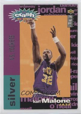 1995-96 Upper Deck Collector's Choice - Crash the Game Redemption Scoring - Silver #C8.3 - Karl Malone (vs. Rockets) [Noted]