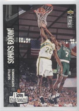 1995-96 Upper Deck Collector's Choice International German II - [Base] #180 - I Love This Team! - Gary Payton