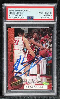 1995 Classic Superior Pix - Autographs #_EDJO - Eddie Jones /3000 [PSA Authentic]