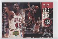 Michael Jordan (Hawks Players Visible in Action Photo) [EX to NM]
