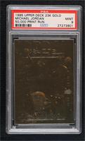 Michael Jordan (Triple Image Front, Basketball Back) [PSA 9 MINT] #/5…