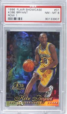 1996-97 Flair Showcase - [Base] - Row 1 #31 - Kobe Bryant [PSA 8 NM‑MT]