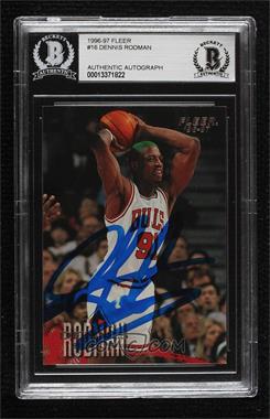 1996-97 Fleer - [Base] #16 - Dennis Rodman [BAS Authentic]