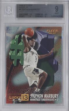 1996-97 Fleer - Prize Lucky 13 #4 - Stephon Marbury [BGS 9 MINT]