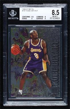 1996-97 Fleer Metal - [Base] #181 - Kobe Bryant [BGS 8.5 NM‑MT+]