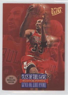 1996-97 Fleer Ultra - [Base] - Gold Medallion Edition #G-297 - Play of the Game - Scottie Pippen [EX to NM]