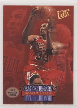 1996-97 Fleer Ultra - [Base] - Gold Medallion Edition #G-297 - Play of the Game - Scottie Pippen [EX to NM]