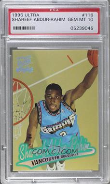 1996-97 Fleer Ultra - [Base] #116 - Shareef Abdur-Rahim [PSA 10 GEM MT]