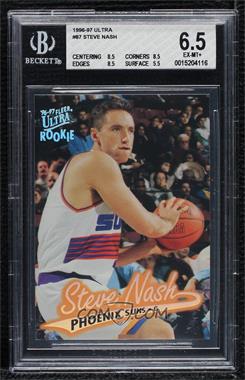 1996-97 Fleer Ultra - [Base] #87 - Steve Nash [BGS 6.5 EX‑MT+]