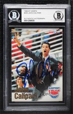 1996-97 NBA Hoops - [Base] #265 - John Calipari [BAS BGS Authentic]